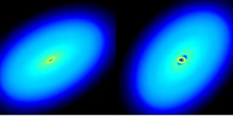 Simulated circumbinary discs