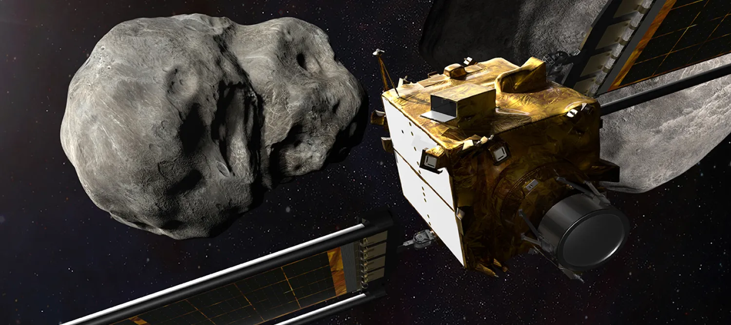 Double Asteroid Redirection Test, artist's impression