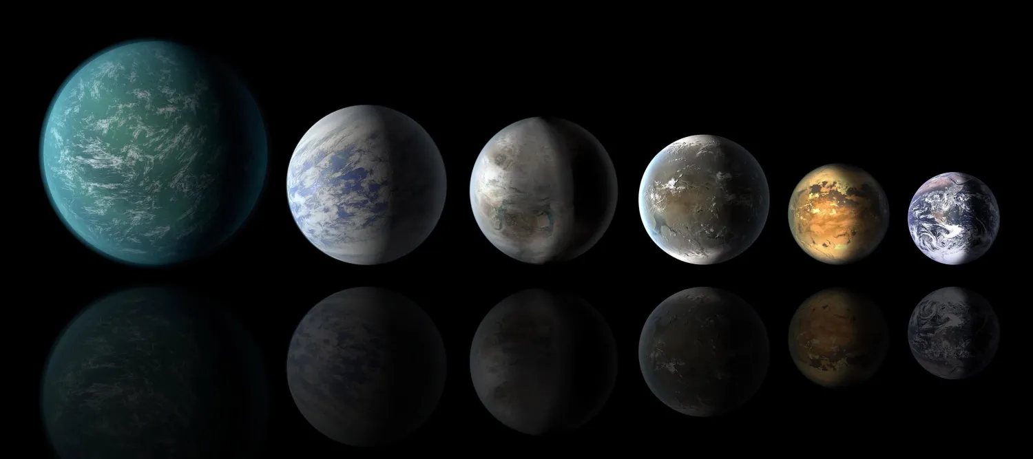 Water-worlds are common: Exoplanets may contain vast amounts of water Exoplanets similar to Earth, artist concept.